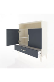 Arges Şifonyer 3 Raflı Tek Çekmeceli 2 Kapaklı 88x30x96 Aytaşı-Antrasit