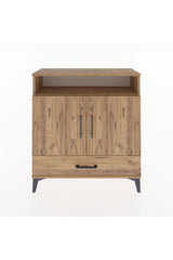 Arges Şifonyer 3 Raflı Tek Çekmeceli 2 Kapaklı 88x30x96