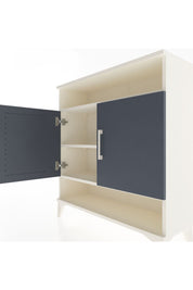 Arges Şifonyer 3 Raflı 2 Kapaklı 88x30x96 Aytaşı-Antrasit