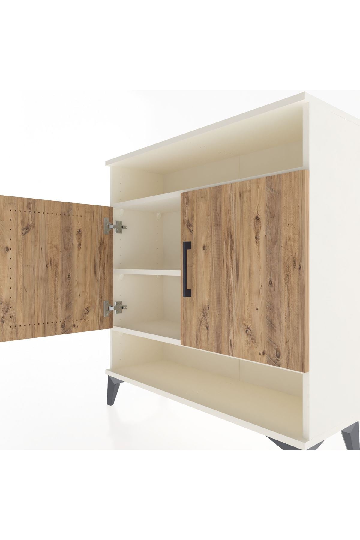 Arges Şifonyer 3 Raflı 2 Kapaklı 88x30x96 Aytaşı-Çam