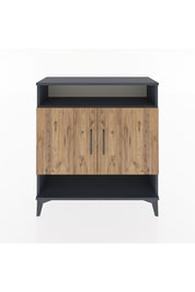 Arges Şifonyer 3 Raflı 2 Kapaklı 88x30x96 Antrasit-Çam