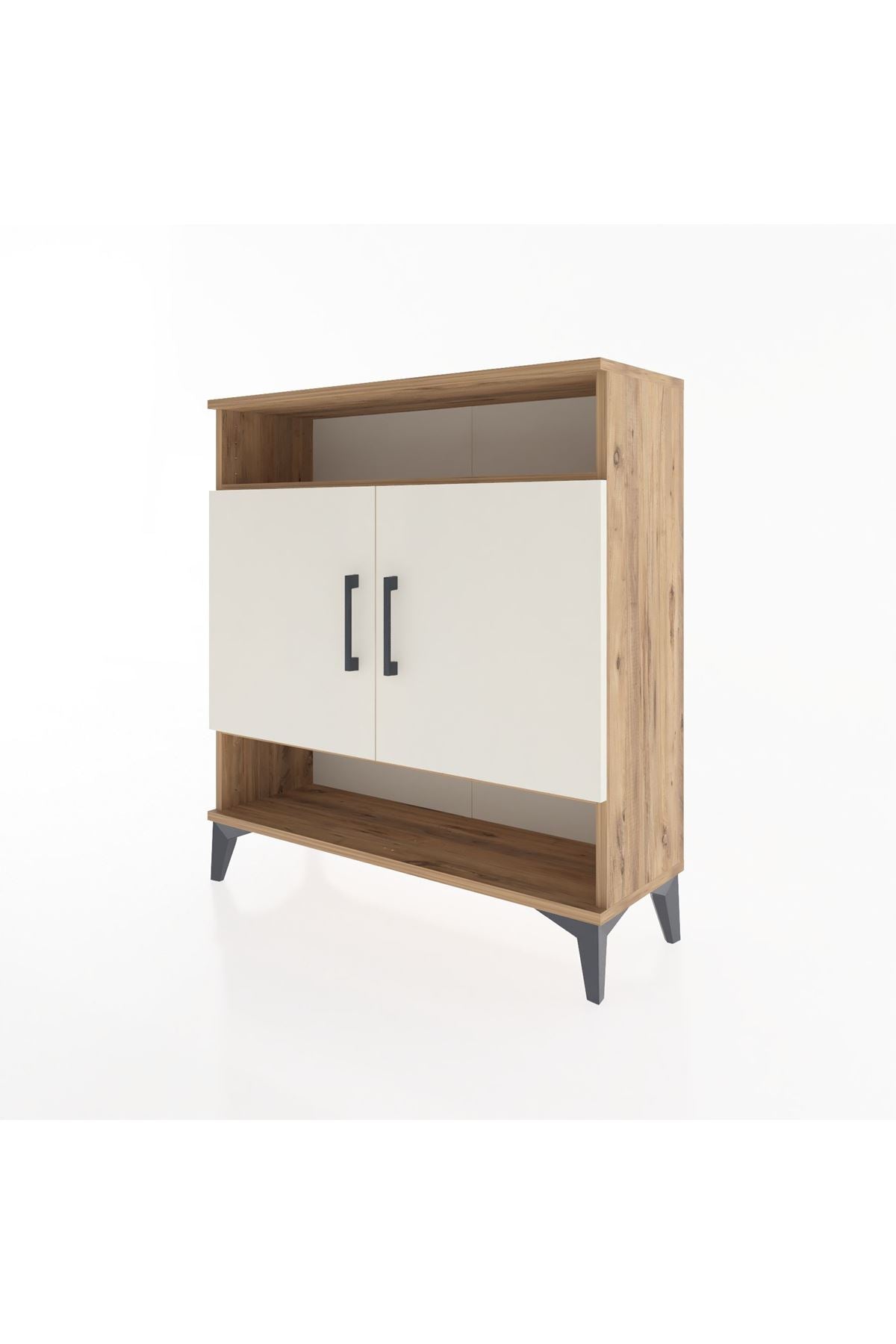 Arges Şifonyer 3 Raflı 2 Kapaklı 88x30x96 Çam-Aytaşı