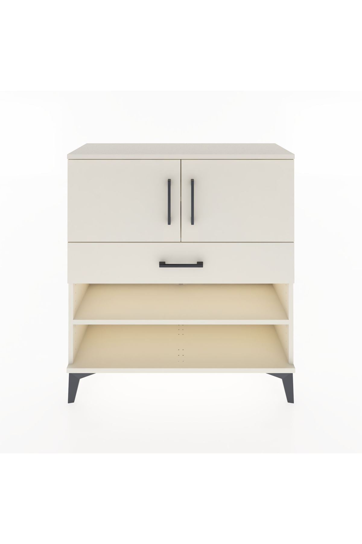 Arges Şifonyer 3 Raflı Tek Çekmeceli 2 Kapaklı 88x30x96 Aytaşı-Aytaşı