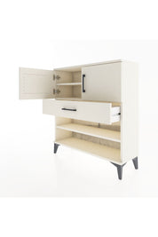 Arges Şifonyer 3 Raflı Tek Çekmeceli 2 Kapaklı 88x30x96 Aytaşı-Aytaşı