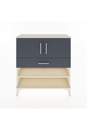 Arges Şifonyer 3 Raflı Tek Çekmeceli 2 Kapaklı 88x30x96 Aytaşı-Antrasit