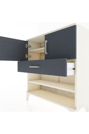 Arges Şifonyer 3 Raflı Tek Çekmeceli 2 Kapaklı 88x30x96 Aytaşı-Antrasit