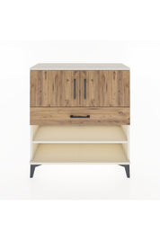 Arges Şifonyer 3 Raflı Tek Çekmeceli 2 Kapaklı 88x30x96 Aytaşı-Çam