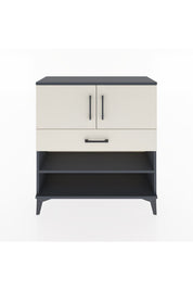 Arges Şifonyer 3 Raflı Tek Çekmeceli 2 Kapaklı 88x30x96 Antrasit-Aytaşı