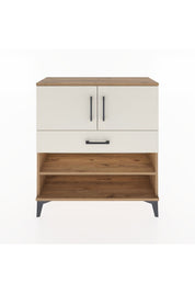 Arges Şifonyer 3 Raflı Tek Çekmeceli 2 Kapaklı 88x30x96 Çam-Aytaşı