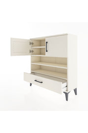 Arges Şifonyer 4 Raflı Tek Çekmeceli 2 Kapaklı 88x30x96 Aytaşı-Aytaşı