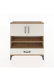 Arges Şifonyer 4 Raflı Tek Çekmeceli 2 Kapaklı 88x30x96 Çam-Aytaşı