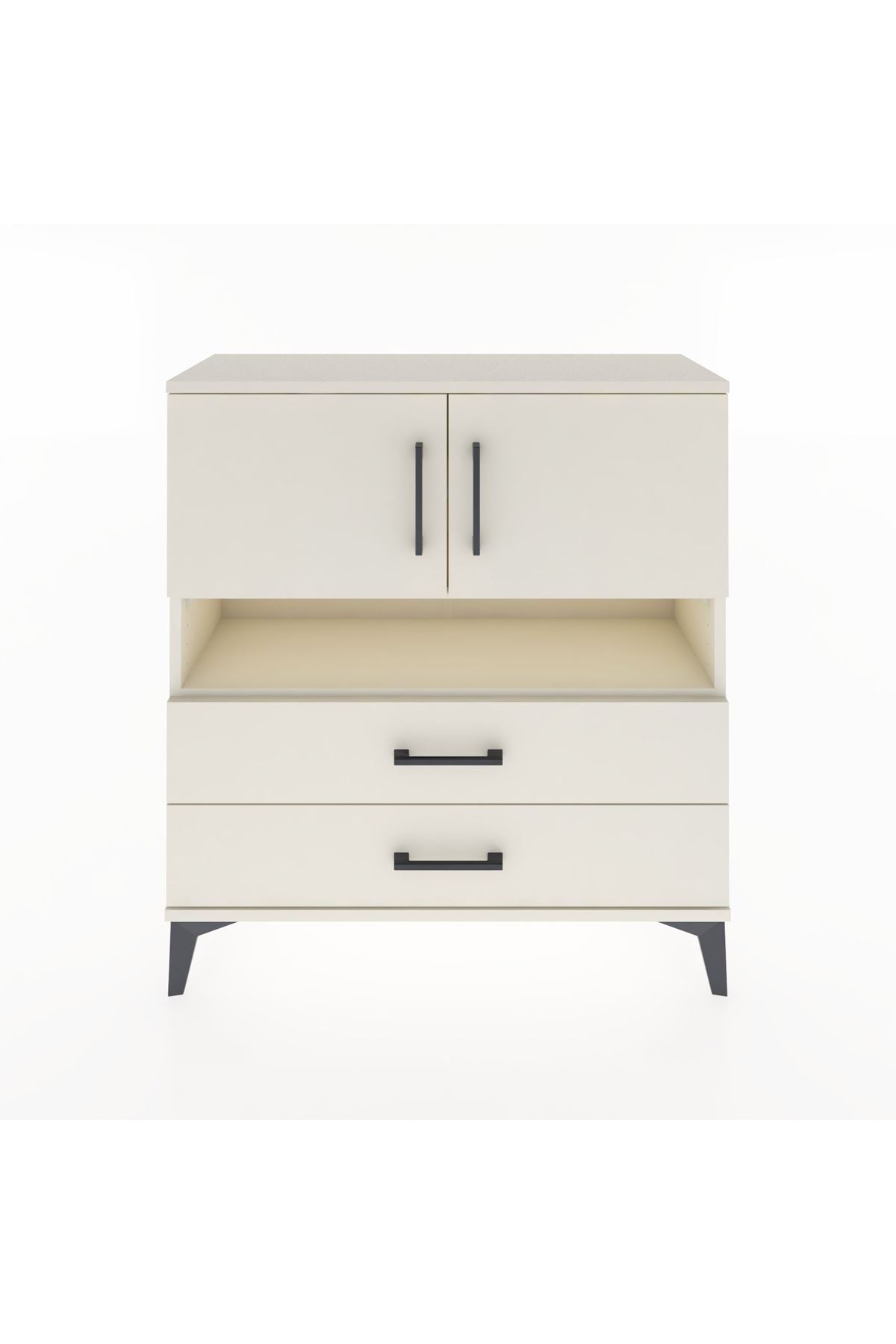 Arges Şifonyer 3 Raflı 2 Çekmeceli 2 Kapaklı 88x30x96 Aytaşı-Aytaşı