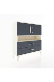 Arges Şifonyer 3 Raflı 2 Çekmeceli 2 Kapaklı 88x30x96 Aytaşı-Antrasit