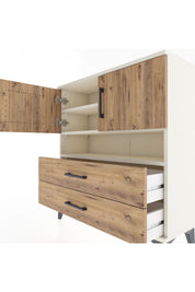 Arges Şifonyer 3 Raflı 2 Çekmeceli 2 Kapaklı 88x30x96 Aytaşı-Çam