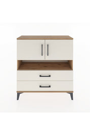 Arges Şifonyer 3 Raflı 2 Çekmeceli 2 Kapaklı 88x30x96 Çam-Aytaşı