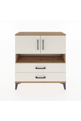 Arges Şifonyer 3 Raflı 2 Çekmeceli 2 Kapaklı 88x30x96