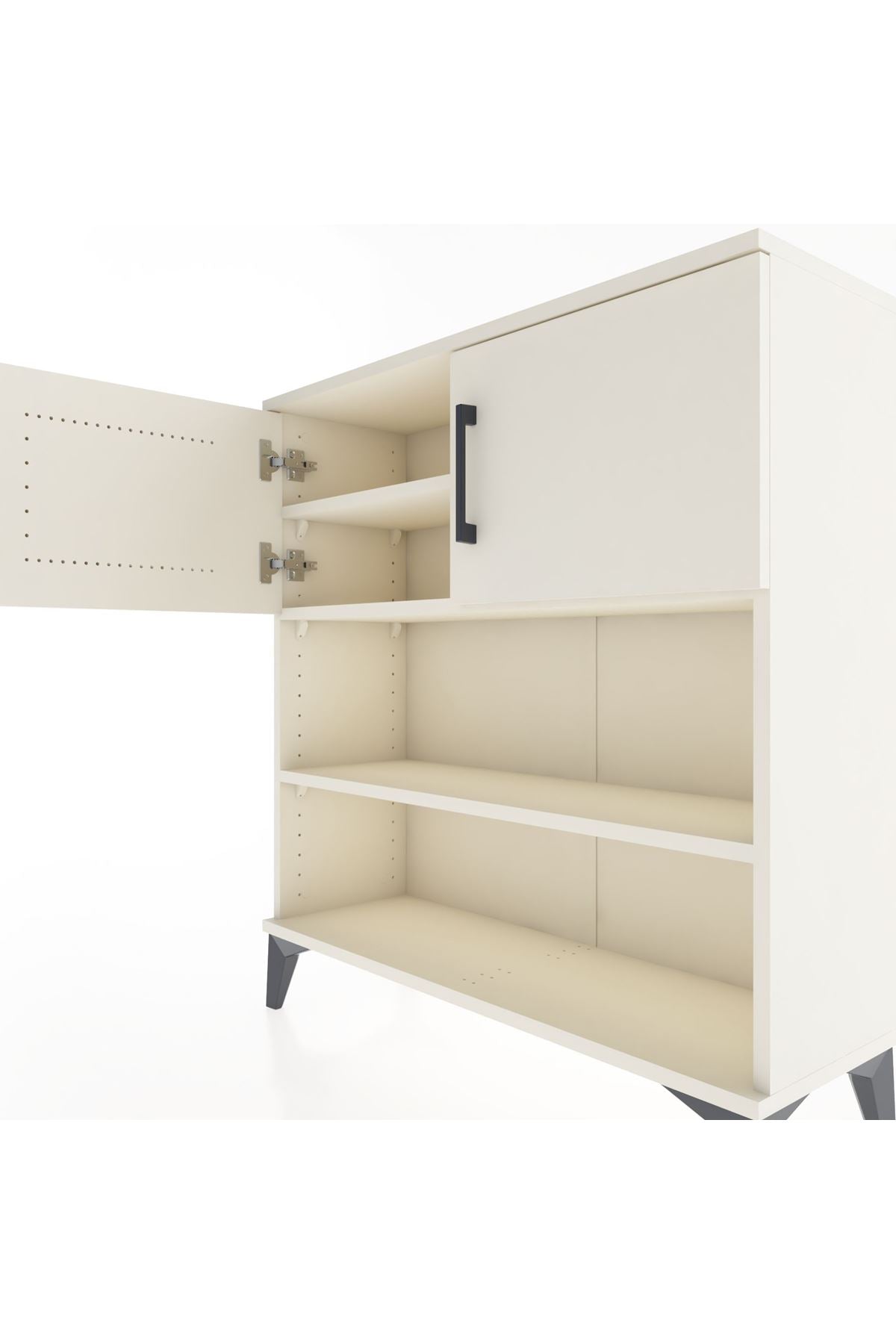 Arges Şifonyer 3 Raflı 2 Kapaklı 88x30x96 Aytaşı-Aytaşı