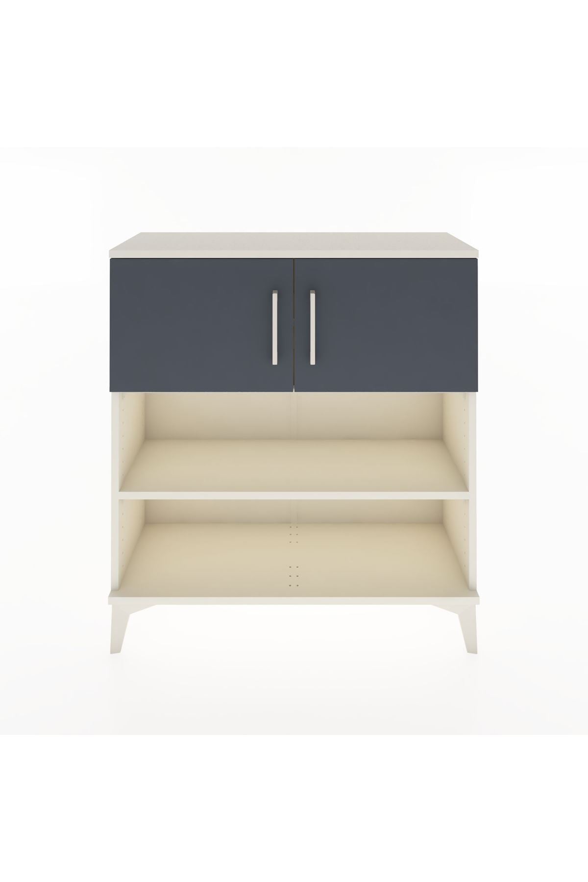 Arges Şifonyer 3 Raflı 2 Kapaklı 88x30x96 Aytaşı-Antrasit