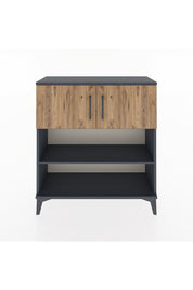 Arges Şifonyer 3 Raflı 2 Kapaklı 88x30x96 Antrasit-Çam