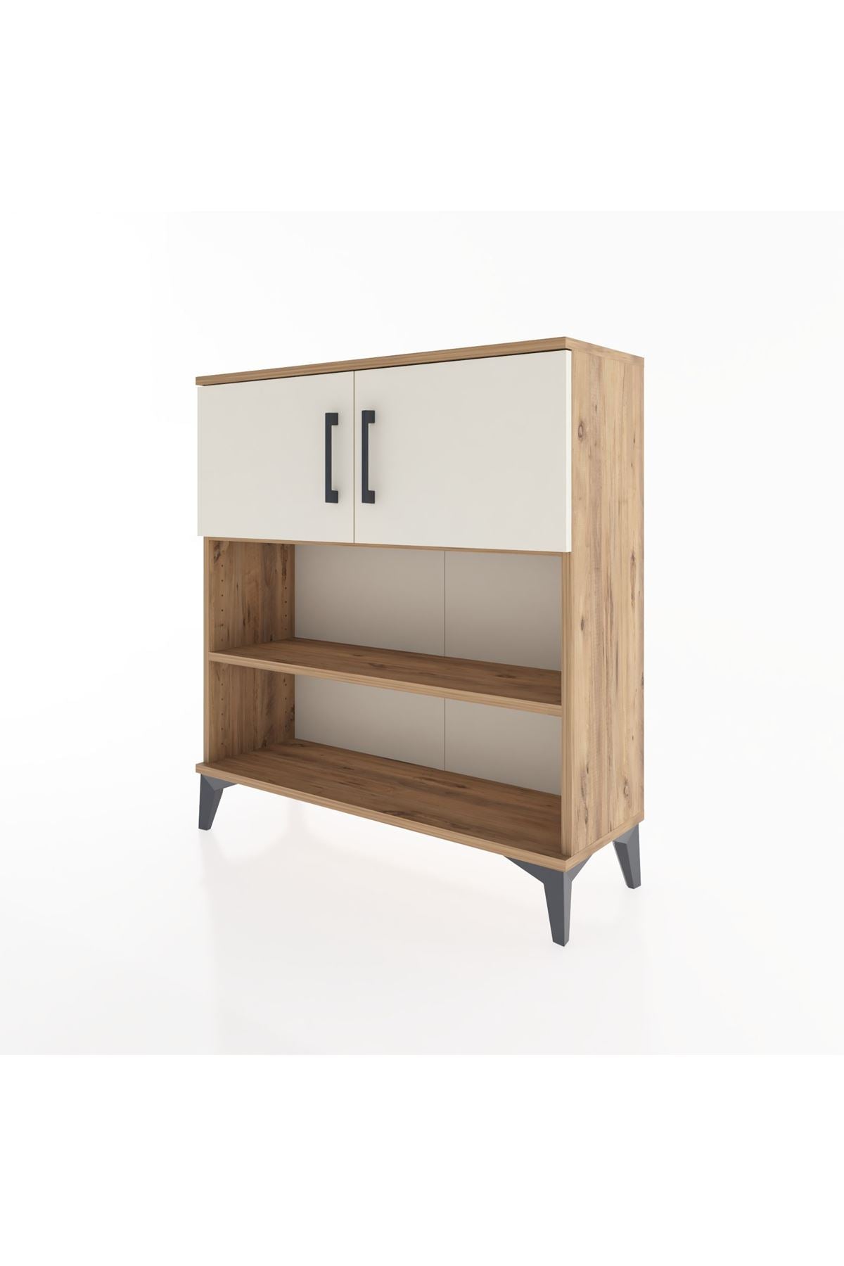 Arges Şifonyer 3 Raflı 2 Kapaklı 88x30x96 Çam-Aytaşı