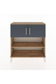 Arges Şifonyer 3 Raflı 2 Kapaklı 88x30x96 Çam-Antrasit