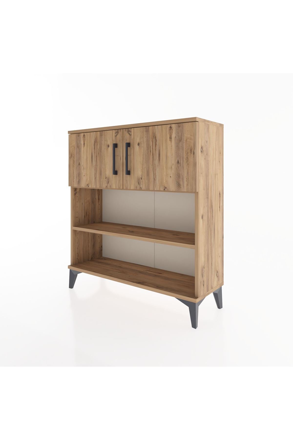 Arges Şifonyer 3 Raflı 2 Kapaklı 88x30x96 Çam-Çam