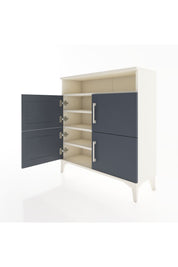 Arges Şifonyer 4 Raflı 4 Kapaklı 88x30x96 Aytaşı-Antrasit