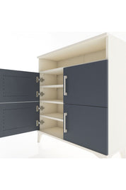 Arges Şifonyer 4 Raflı 4 Kapaklı 88x30x96 Aytaşı-Antrasit