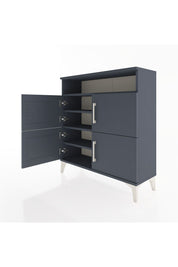 Arges Şifonyer 4 Raflı 4 Kapaklı 88x30x96 Antrasit-Antrasit