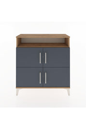 Arges Şifonyer 4 Raflı 4 Kapaklı 88x30x96 Çam-Antrasit