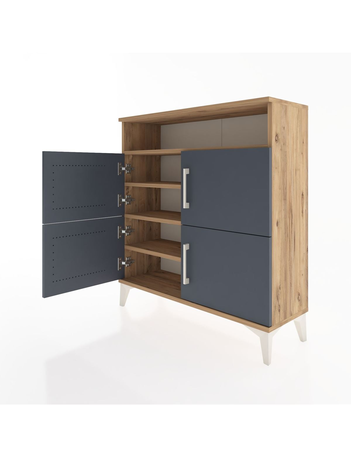 Arges Şifonyer 4 Raflı 4 Kapaklı 88x30x96 - S04M035V8A
