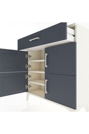 Arges Şifonyer 3 Raflı Tek Çekmeceli 4 Kapaklı 88x30x96 Aytaşı-Antrasit