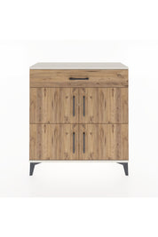 Arges Şifonyer 3 Raflı Tek Çekmeceli 4 Kapaklı 88x30x96 Aytaşı-Çam