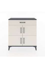 Arges Şifonyer 3 Raflı Tek Çekmeceli 4 Kapaklı 88x30x96 Antrasit-Aytaşı