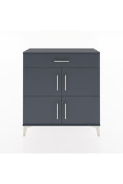 Arges Şifonyer 3 Raflı Tek Çekmeceli 4 Kapaklı 88x30x96 Antrasit-Antrasit