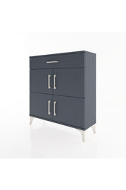 Arges Şifonyer 3 Raflı Tek Çekmeceli 4 Kapaklı 88x30x96 Antrasit-Antrasit