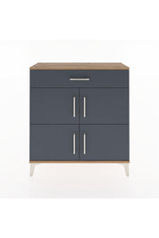 Arges Şifonyer 3 Raflı Tek Çekmeceli 4 Kapaklı 88x30x96 Çam-Antrasit