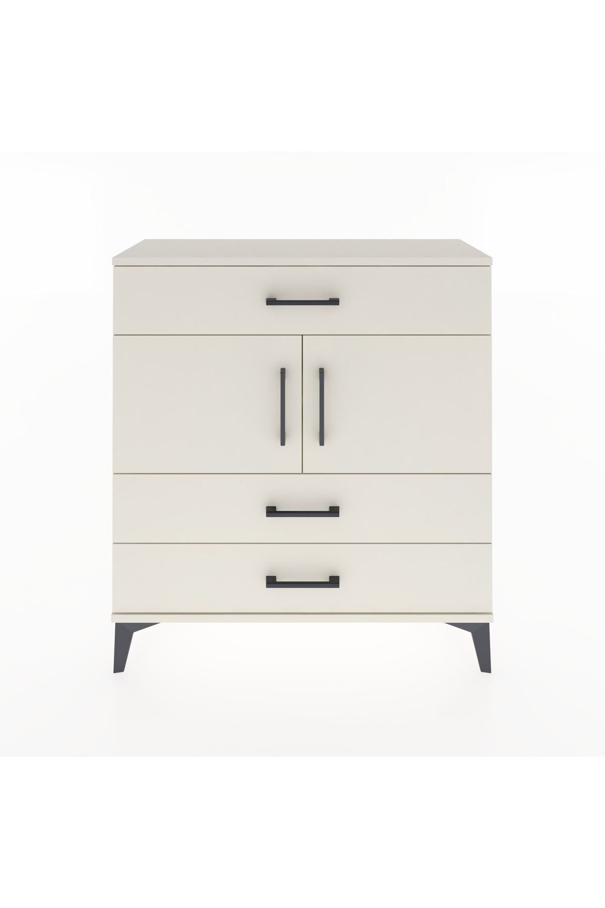 Arges Şifonyer 2 Raflı 3 Çekmeceli 2 Kapaklı 88x30x96 Aytaşı-Aytaşı