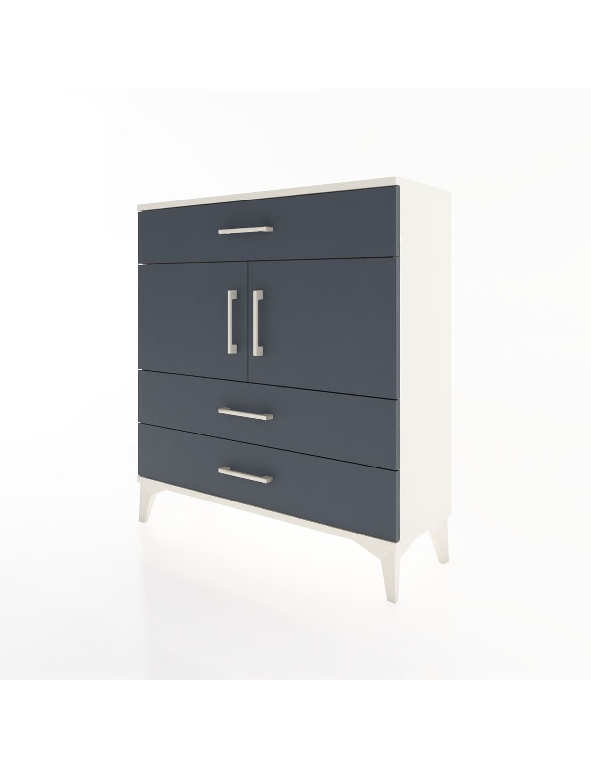 Arges Şifonyer 2 Raflı 3 Çekmeceli 2 Kapaklı 88x30x96 - S04M037V2A