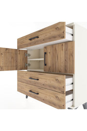 Arges Şifonyer 2 Raflı 3 Çekmeceli 2 Kapaklı 88x30x96 Aytaşı-Çam