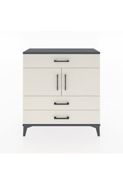 Arges Şifonyer 2 Raflı 3 Çekmeceli 2 Kapaklı 88x30x96 Antrasit-Aytaşı