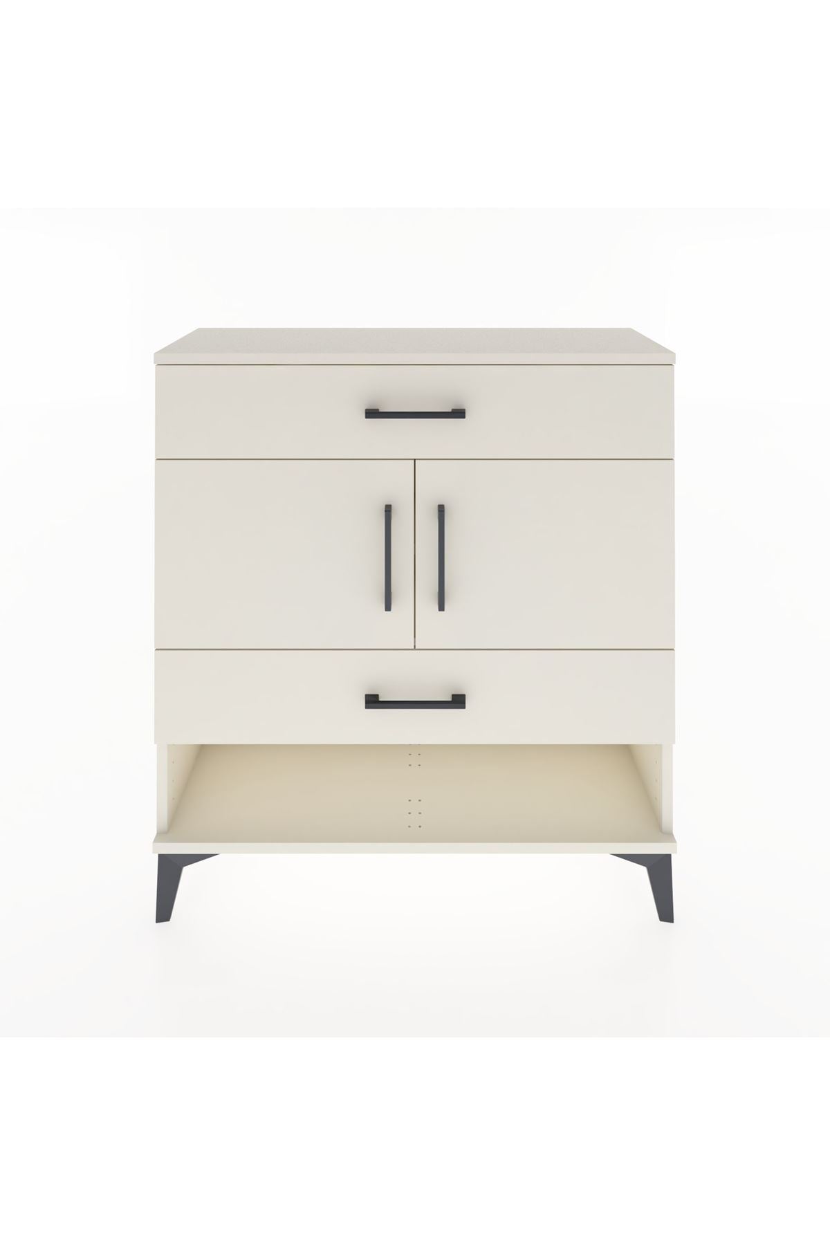 Arges Şifonyer 2 Raflı 2 Çekmeceli 2 Kapaklı 88x30x96 Aytaşı-Aytaşı