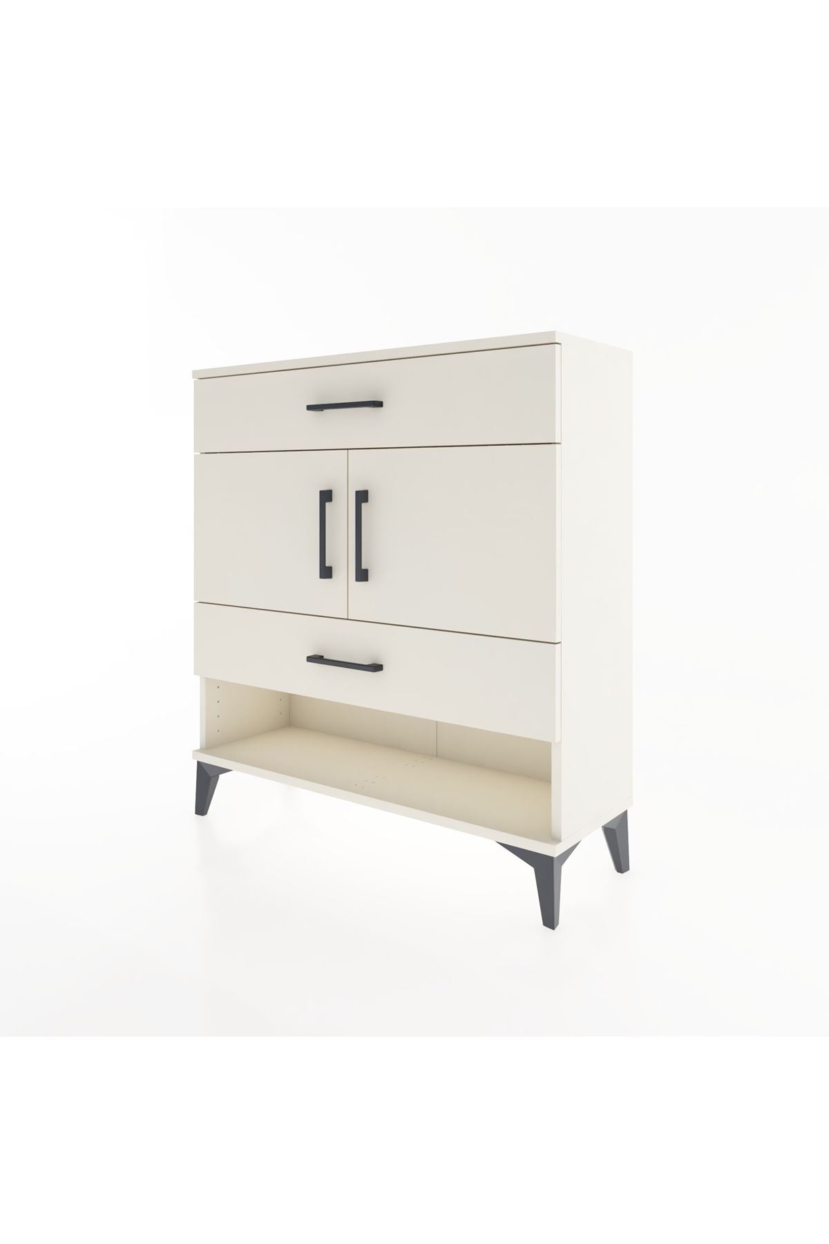 Arges Şifonyer 2 Raflı 2 Çekmeceli 2 Kapaklı 88x30x96 Aytaşı-Aytaşı