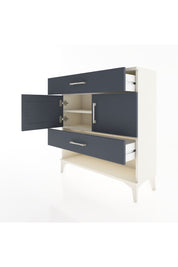 Arges Şifonyer 2 Raflı 2 Çekmeceli 2 Kapaklı 88x30x96 Aytaşı-Antrasit