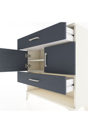 Arges Şifonyer 2 Raflı 2 Çekmeceli 2 Kapaklı 88x30x96 Aytaşı-Antrasit