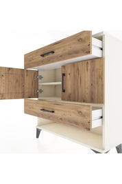 Arges Şifonyer 2 Raflı 2 Çekmeceli 2 Kapaklı 88x30x96 Aytaşı-Çam