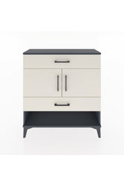 Arges Şifonyer 2 Raflı 2 Çekmeceli 2 Kapaklı 88x30x96 Antrasit-Aytaşı