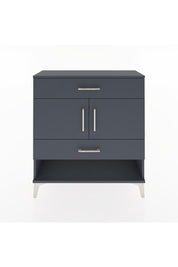 Arges Şifonyer 2 Raflı 2 Çekmeceli 2 Kapaklı 88x30x96 Antrasit-Antrasit