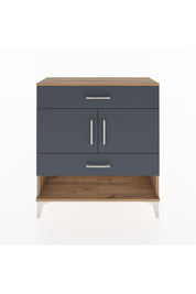 Arges Şifonyer 2 Raflı 2 Çekmeceli 2 Kapaklı 88x30x96 Çam-Antrasit