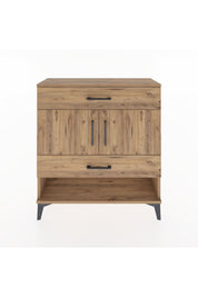 Arges Şifonyer 2 Raflı 2 Çekmeceli 2 Kapaklı 88x30x96 Çam-Çam